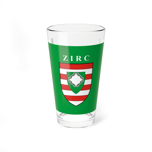 Flag of Zirc (Hungary) Pint Glass 16oz