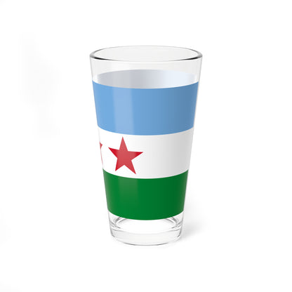 Bandera del Municipio Guaraque (Venezuela) Pint Glass 16oz