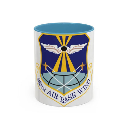 460th Air Base Wing (U.S. Air Force) Accent Coffee Mug 11oz Light Blue - Go Mug Yourself