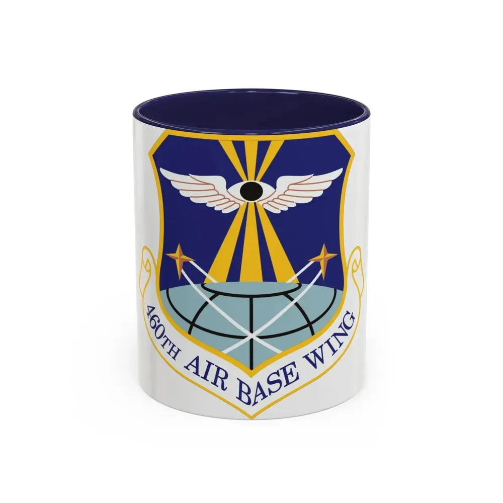 460th Air Base Wing (U.S. Air Force) Accent Coffee Mug 11oz Navy - Go Mug Yourself
