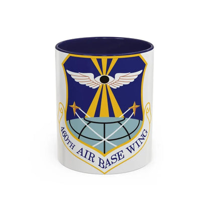 460th Air Base Wing (U.S. Air Force) Accent Coffee Mug 11oz Navy - Go Mug Yourself