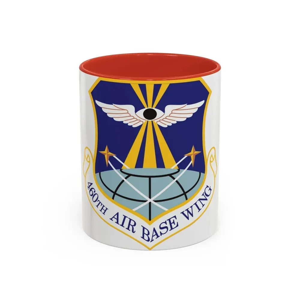 460th Air Base Wing (U.S. Air Force) Accent Coffee Mug 11oz Red - Go Mug Yourself