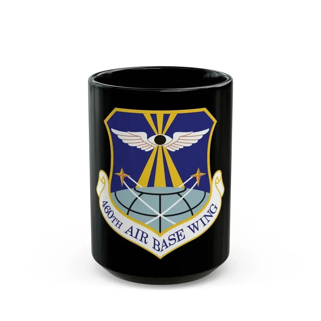460th Air Base Wing (U.S. Air Force) Black Coffee Mug 15oz - Go Mug Yourself