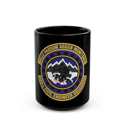 460th Civil Engineer Squadron (U.S. Air Force) Black Coffee Mug-15oz-Go Mug Yourself