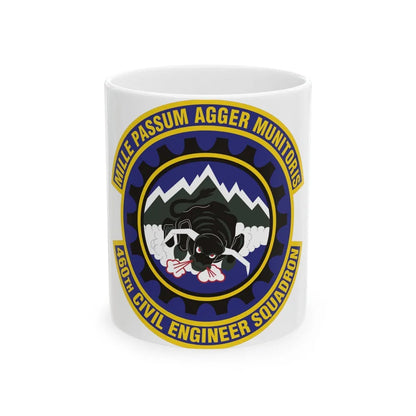 460th Civil Engineer Squadron (U.S. Air Force) White Coffee Mug-11oz-Go Mug Yourself