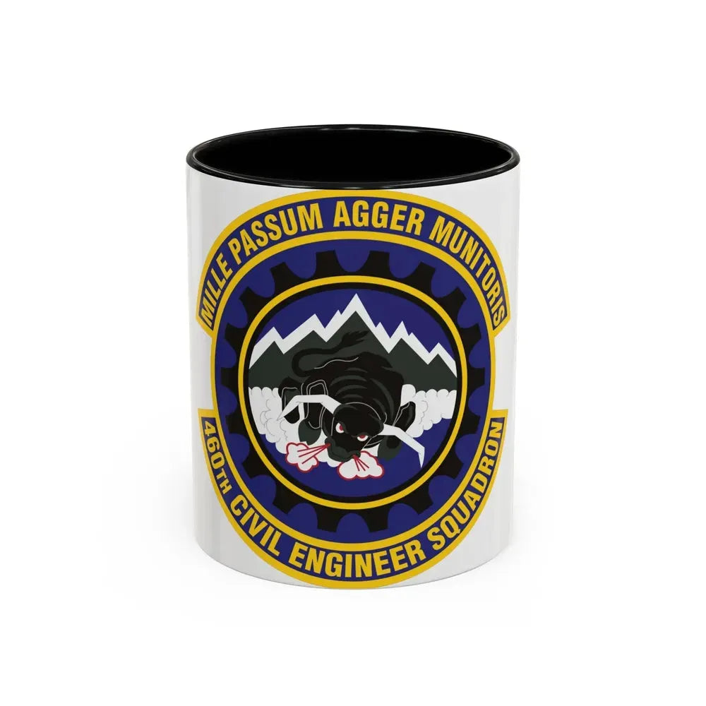 460th Civil Engineer Squadron (U.S. Air Force) Accent Coffee Mug 11oz Black - Go Mug Yourself