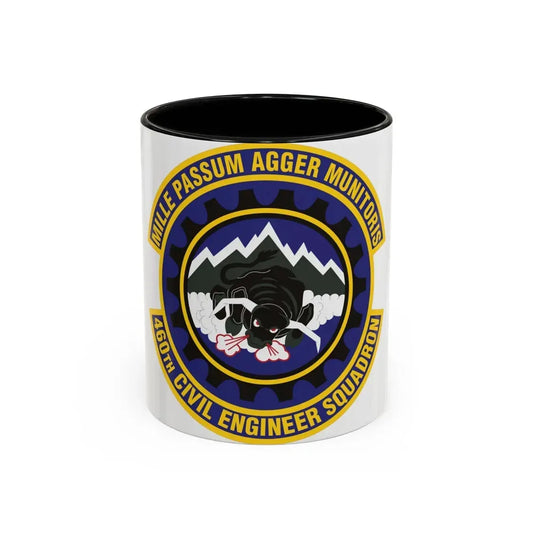 460th Civil Engineer Squadron (U.S. Air Force) Accent Coffee Mug 11oz Black - Go Mug Yourself