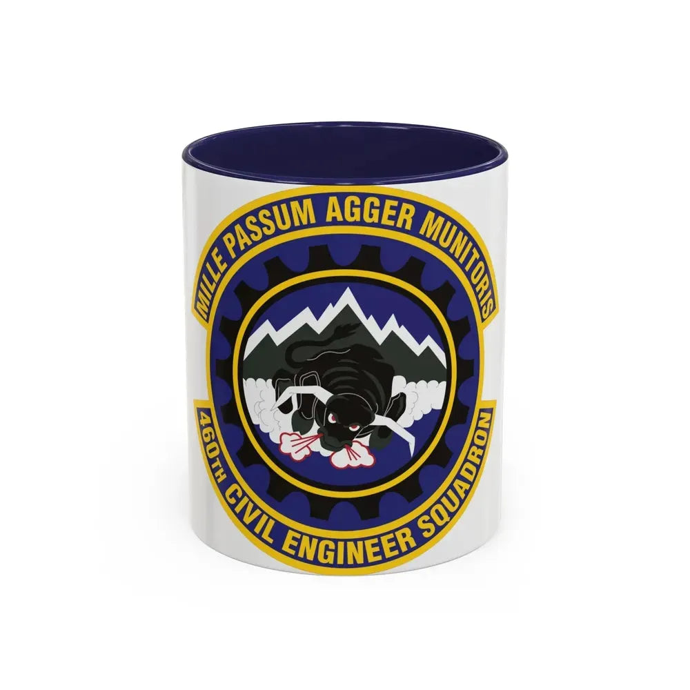 460th Civil Engineer Squadron (U.S. Air Force) Accent Coffee Mug 11oz Navy - Go Mug Yourself