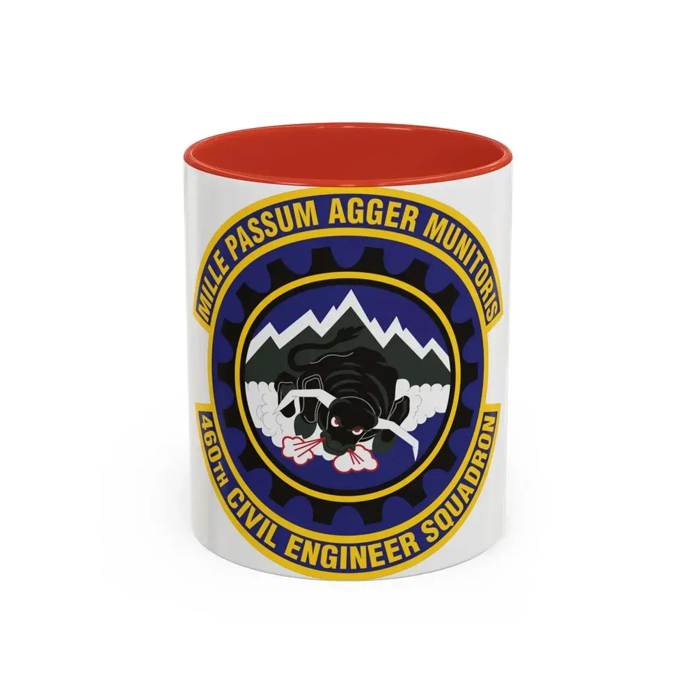460th Civil Engineer Squadron (U.S. Air Force) Accent Coffee Mug 11oz Red - Go Mug Yourself