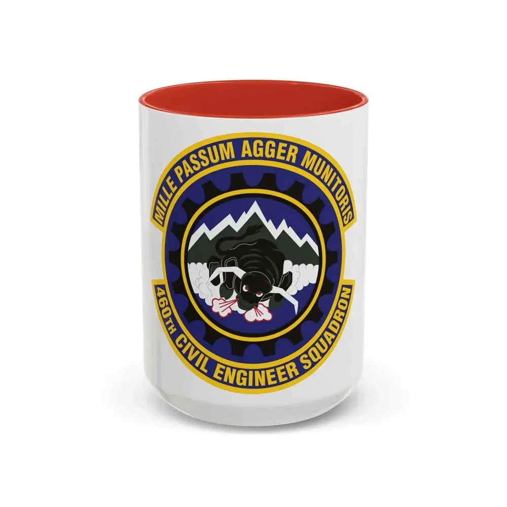460th Civil Engineer Squadron (U.S. Air Force) Accent Coffee Mug 15oz Red - Go Mug Yourself