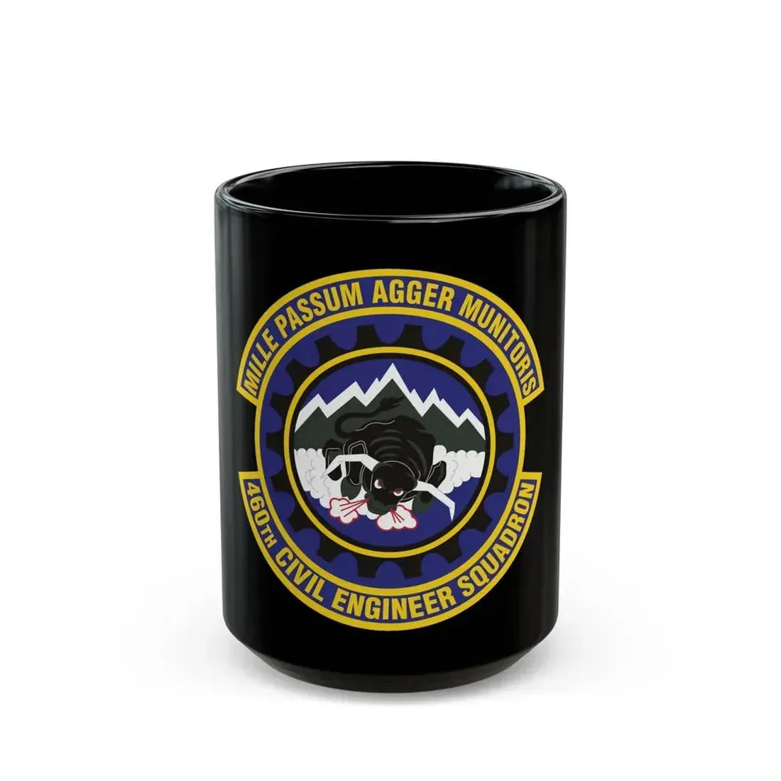 460th Civil Engineer Squadron (U.S. Air Force) Black Coffee Mug 15oz - Go Mug Yourself