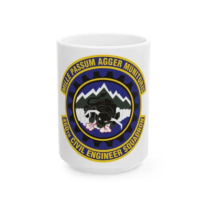 460th Civil Engineer Squadron (U.S. Air Force) White Coffee Mug 15oz - Go Mug Yourself