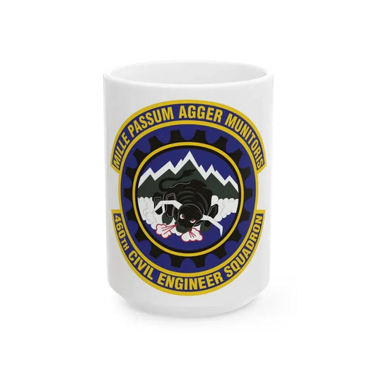 460th Civil Engineer Squadron (U.S. Air Force) White Coffee Mug 15oz - Go Mug Yourself