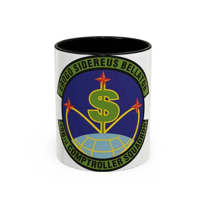460th Comptroller Squadron (U.S. Air Force) Accent Coffee Mug 11oz Black - Go Mug Yourself