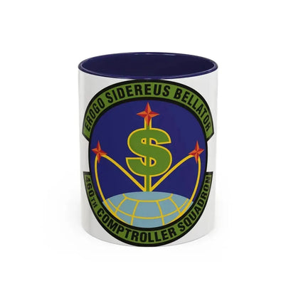 460th Comptroller Squadron (U.S. Air Force) Accent Coffee Mug 11oz Navy - Go Mug Yourself