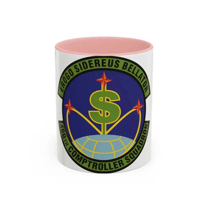 460th Comptroller Squadron (U.S. Air Force) Accent Coffee Mug 11oz Pink - Go Mug Yourself