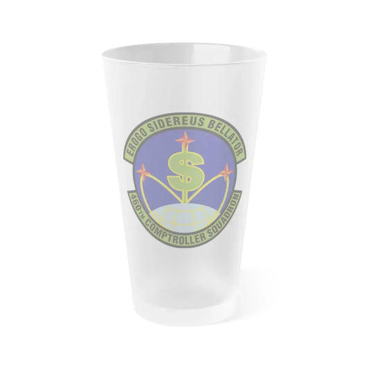 460th Comptroller Squadron (U.S. Air Force) Frosted Pint Glass 16oz Default Title - Go Mug Yourself