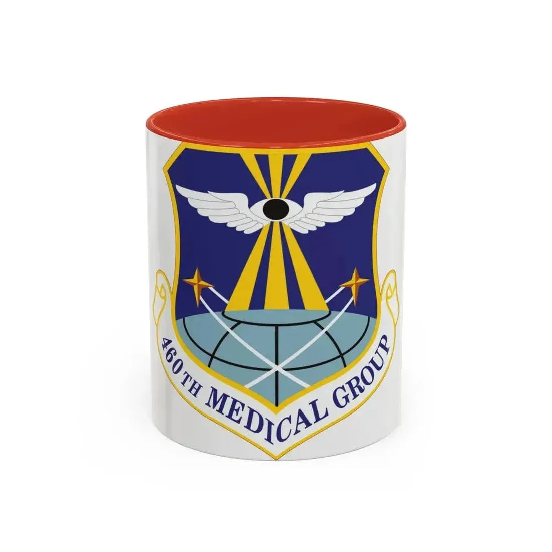 460th Medical Group (U.S. Air Force) Accent Coffee Mug 11oz Red - Go Mug Yourself
