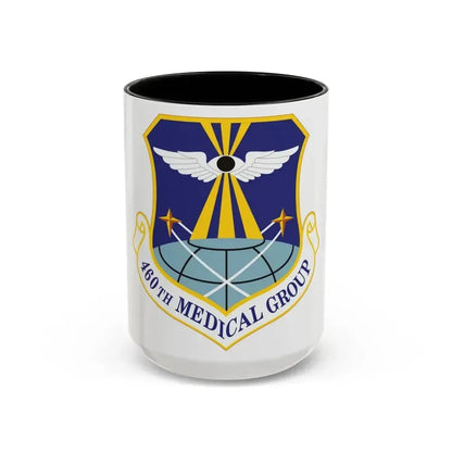 460th Medical Group (U.S. Air Force) Accent Coffee Mug 15oz Black - Go Mug Yourself