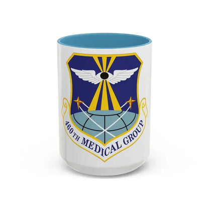 460th Medical Group (U.S. Air Force) Accent Coffee Mug 15oz Light Blue - Go Mug Yourself