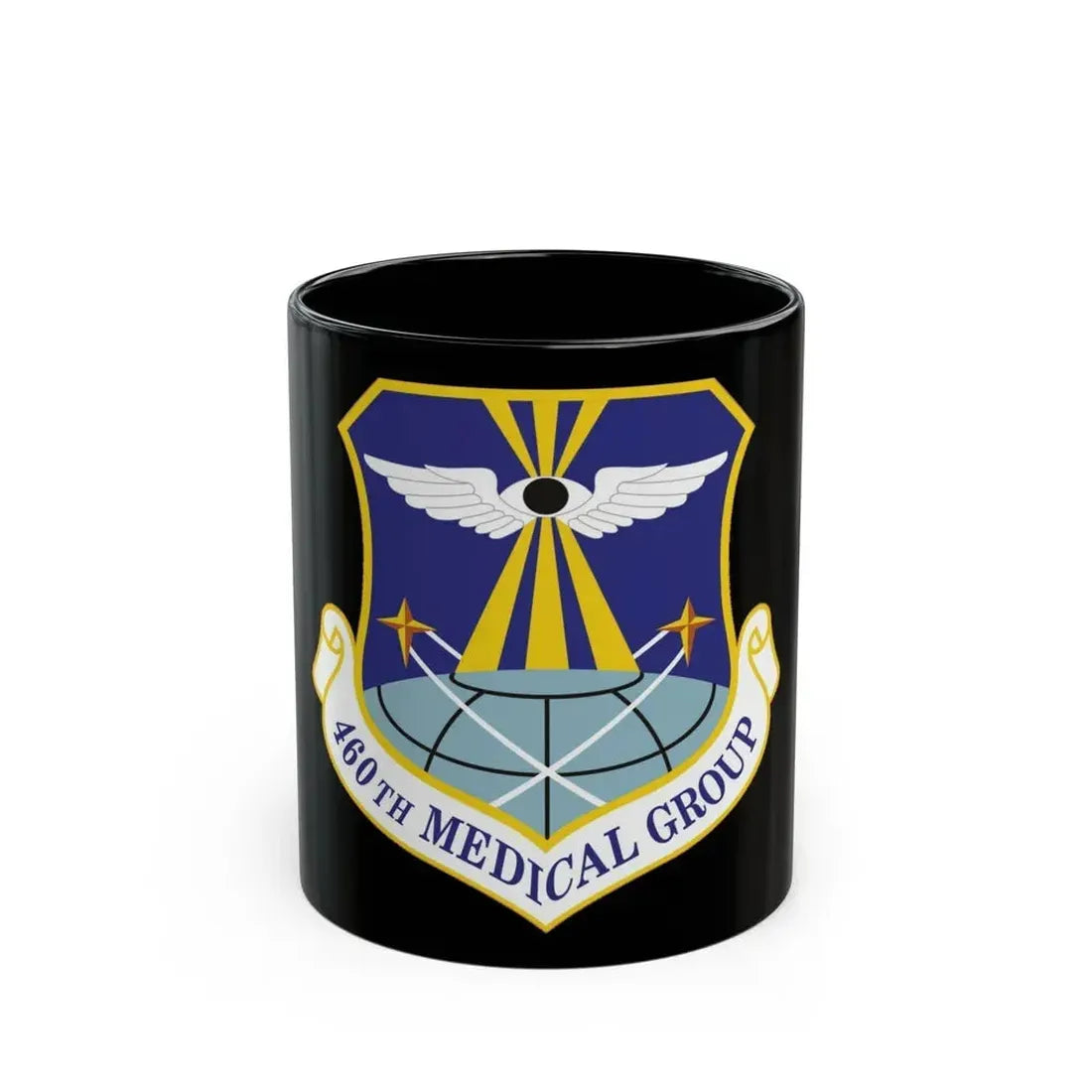 460th Medical Group (U.S. Air Force) Black Coffee Mug 11oz - Go Mug Yourself