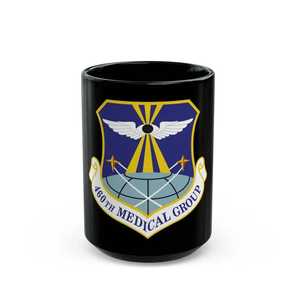 460th Medical Group (U.S. Air Force) Black Coffee Mug 15oz - Go Mug Yourself