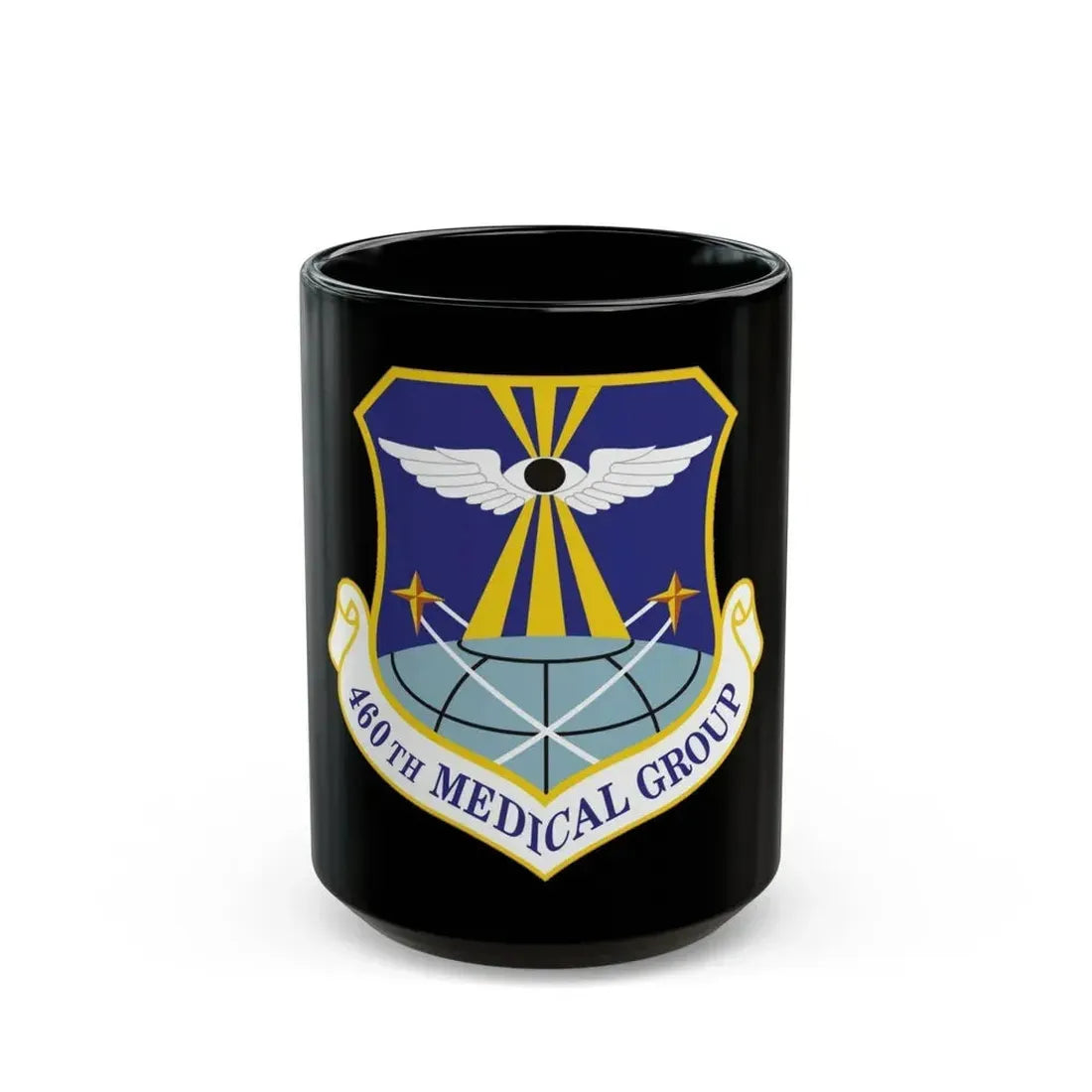 460th Medical Group (U.S. Air Force) Black Coffee Mug 15oz - Go Mug Yourself
