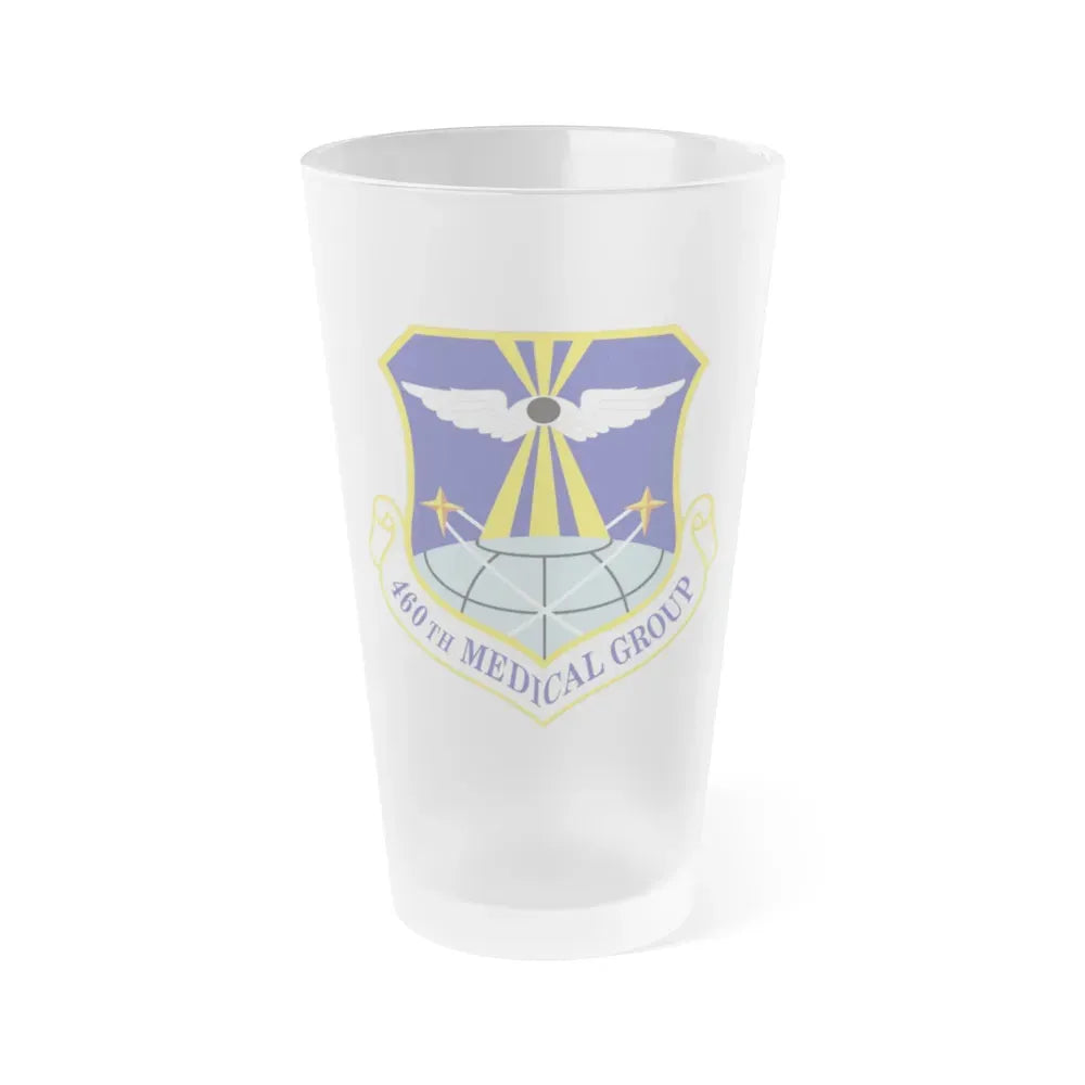 460th Medical Group (U.S. Air Force) Frosted Pint Glass 16oz Default Title - Go Mug Yourself