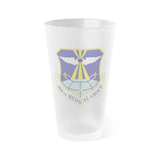 460th Medical Group (U.S. Air Force) Frosted Pint Glass 16oz Default Title - Go Mug Yourself
