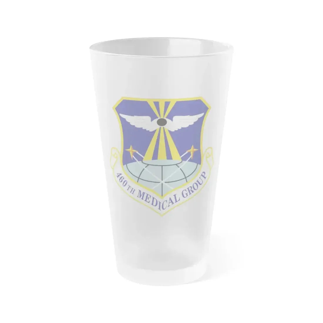 460th Medical Group (U.S. Air Force) Frosted Pint Glass 16oz Default Title - Go Mug Yourself