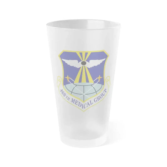 460th Medical Group (U.S. Air Force) Frosted Pint Glass 16oz Default Title - Go Mug Yourself