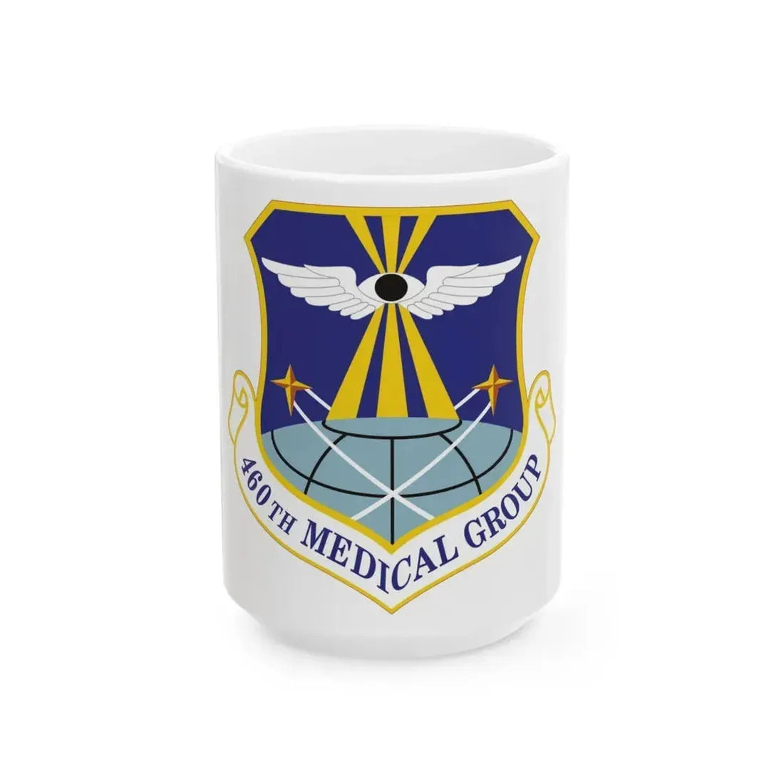460th Medical Group (U.S. Air Force) White Coffee Mug 15oz - Go Mug Yourself