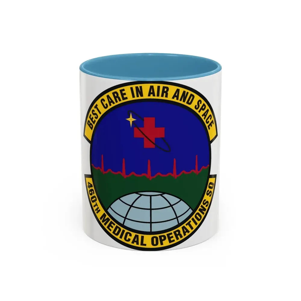 460th Medical Operations Squadron (U.S. Air Force) Accent Coffee Mug 11oz Light Blue - Go Mug Yourself