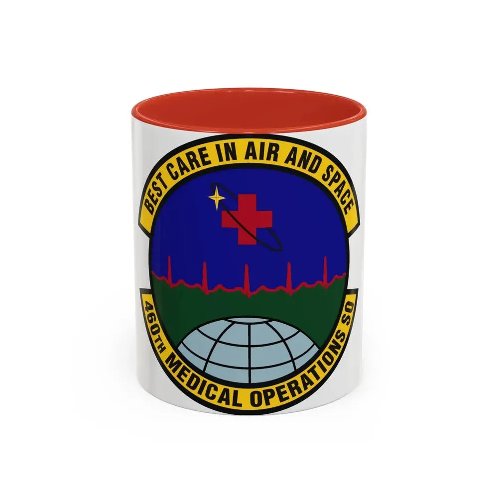 460th Medical Operations Squadron (U.S. Air Force) Accent Coffee Mug 11oz Red - Go Mug Yourself