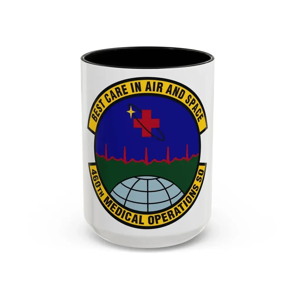 460th Medical Operations Squadron (U.S. Air Force) Accent Coffee Mug 15oz Black - Go Mug Yourself