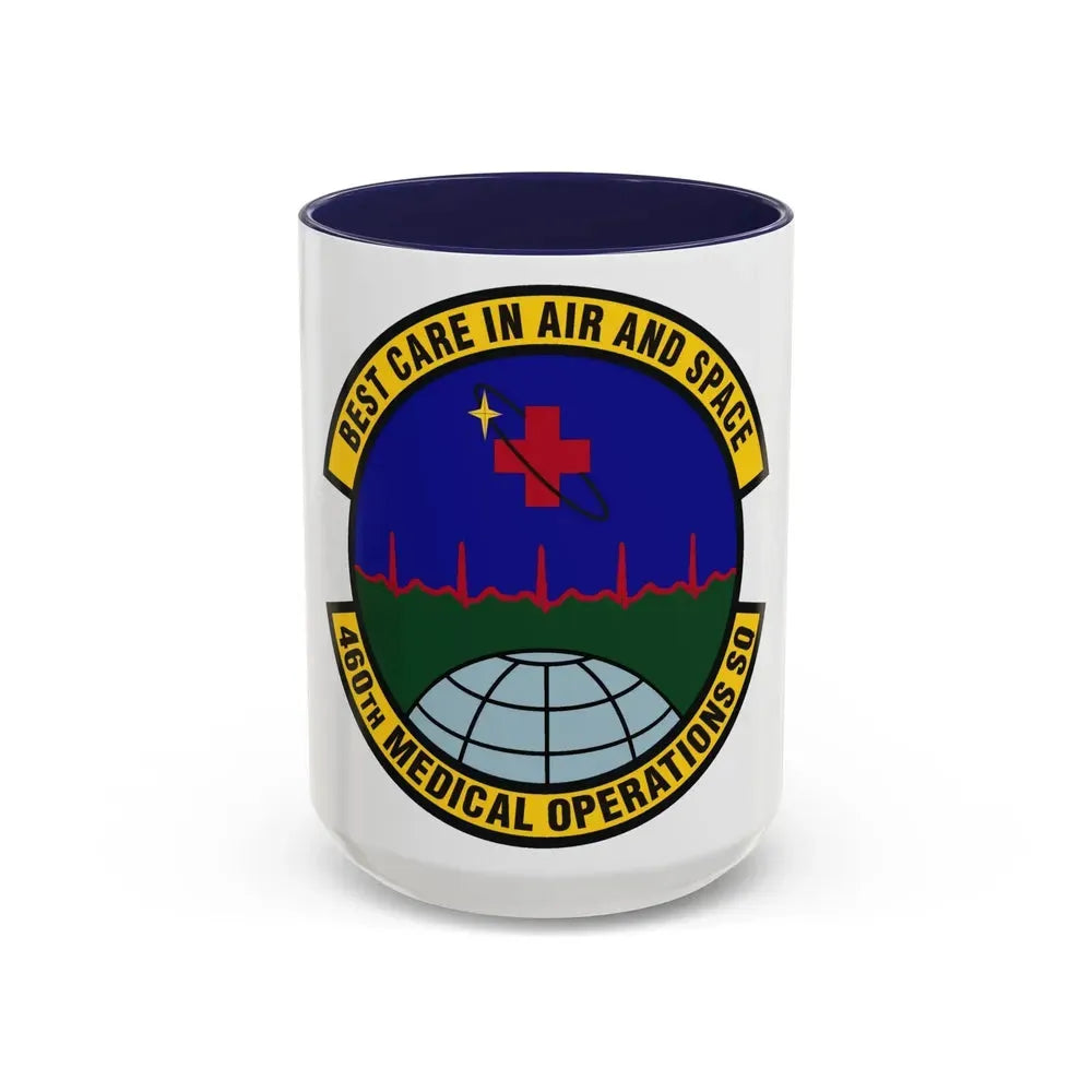 460th Medical Operations Squadron (U.S. Air Force) Accent Coffee Mug 15oz Navy - Go Mug Yourself