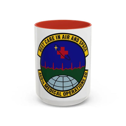 460th Medical Operations Squadron (U.S. Air Force) Accent Coffee Mug 15oz Red - Go Mug Yourself