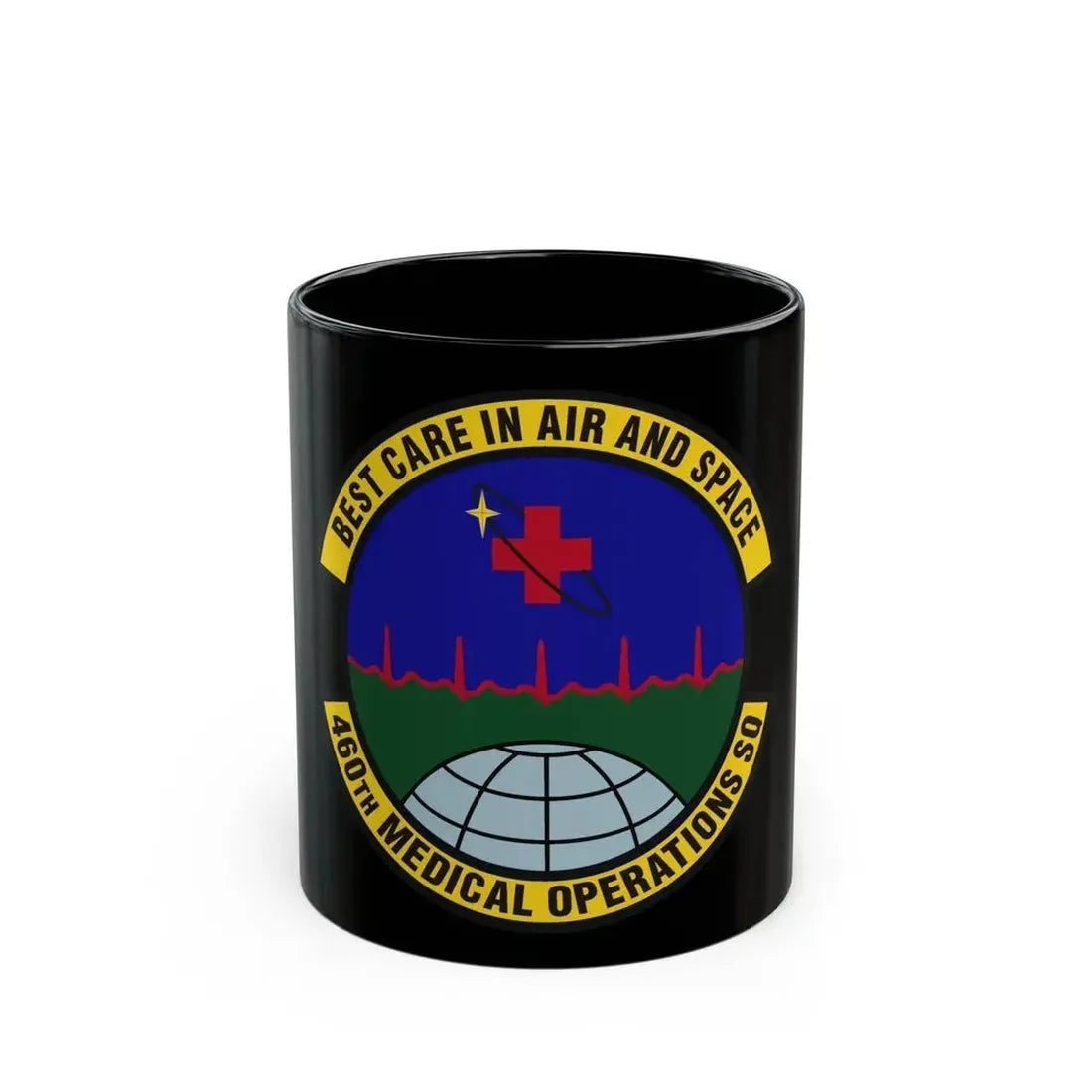 460th Medical Operations Squadron (U.S. Air Force) Black Coffee Mug 11oz - Go Mug Yourself