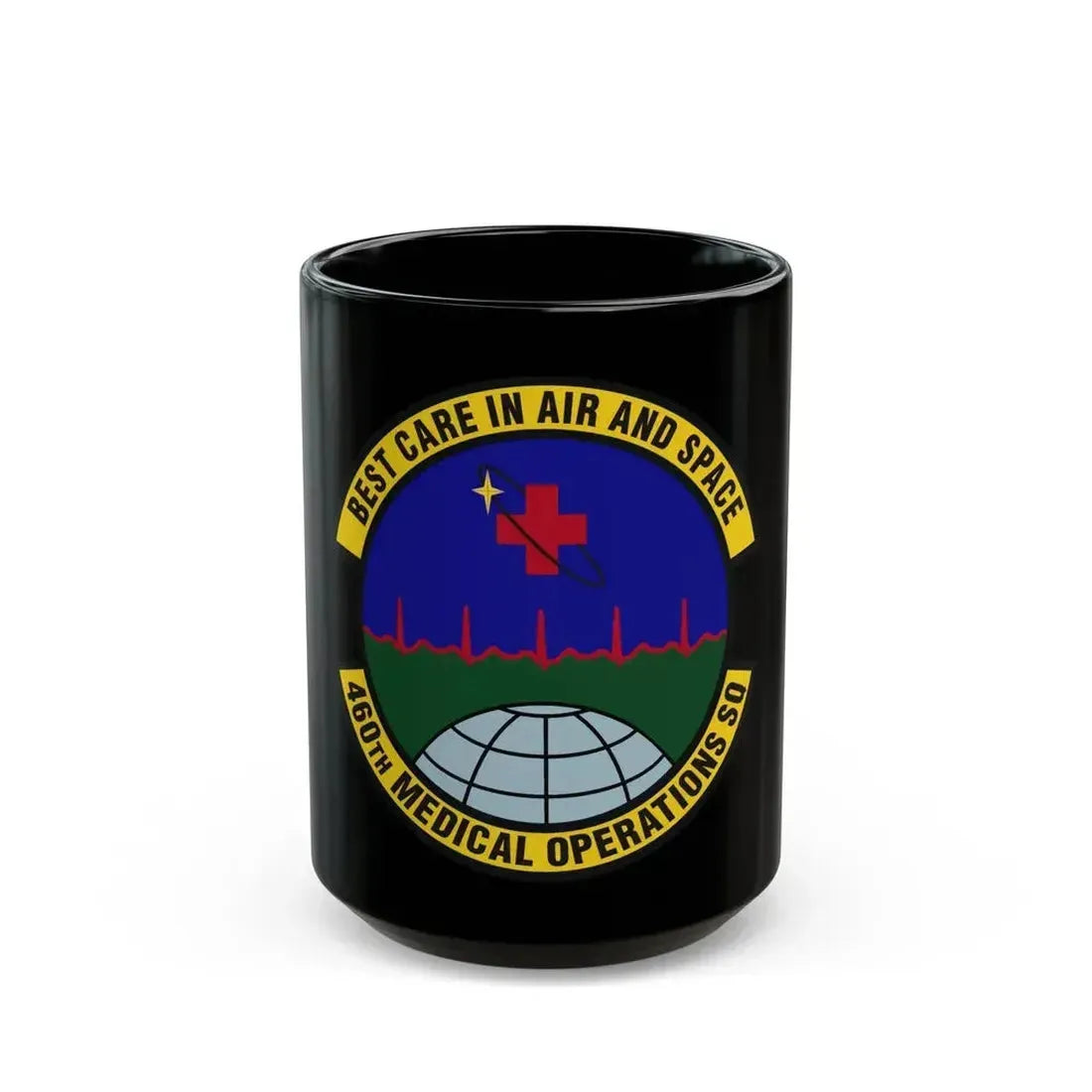 460th Medical Operations Squadron (U.S. Air Force) Black Coffee Mug 15oz - Go Mug Yourself
