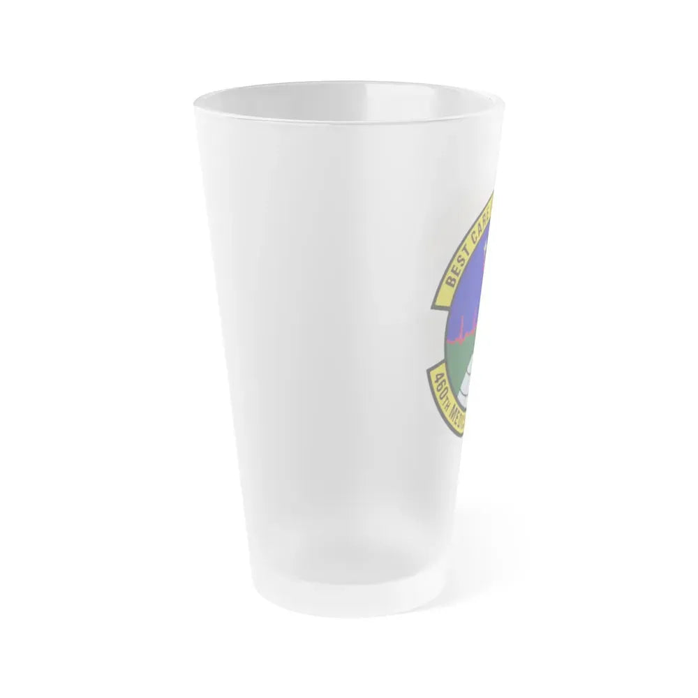 460th Medical Operations Squadron (U.S. Air Force) Frosted Pint Glass 16oz - Go Mug Yourself