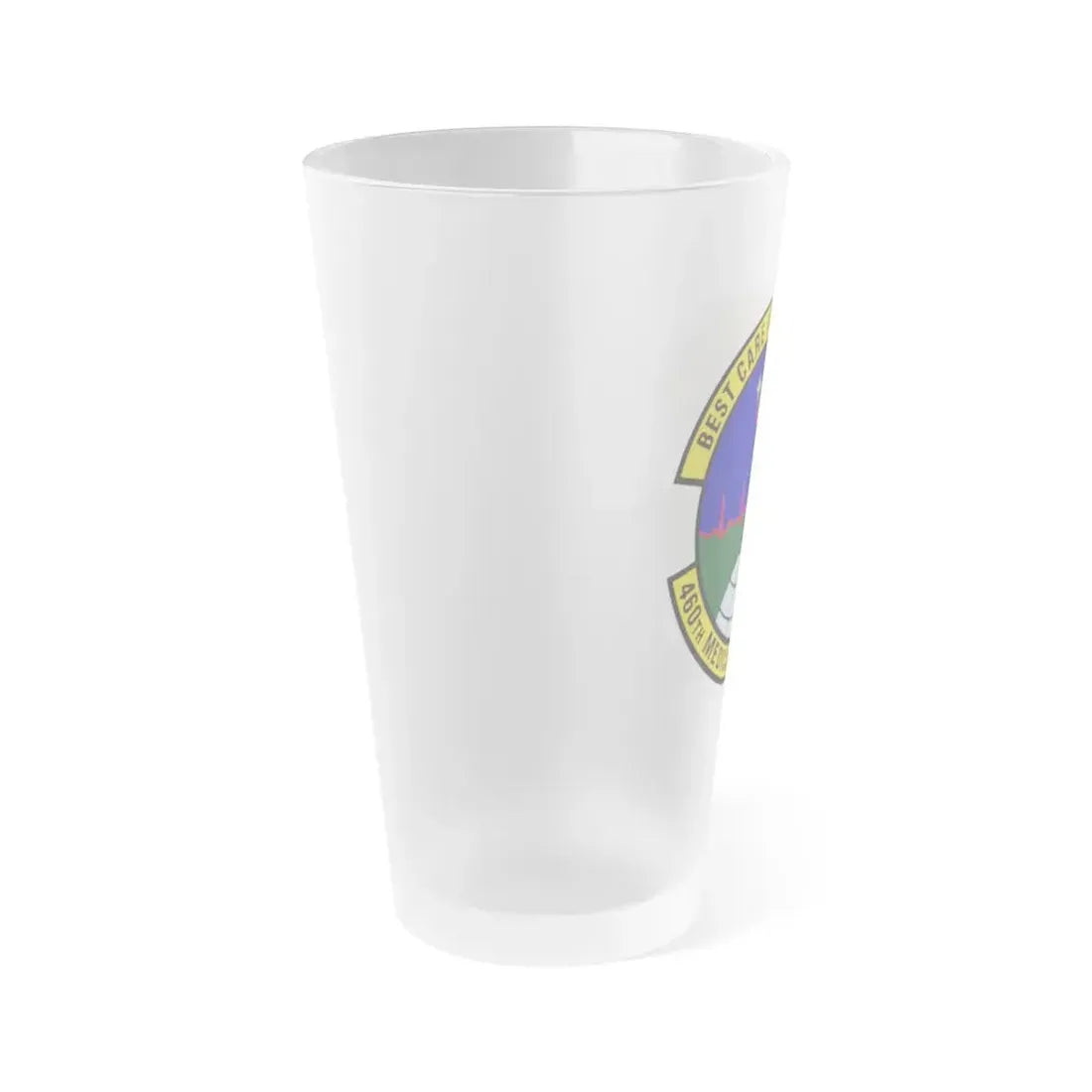 460th Medical Operations Squadron (U.S. Air Force) Frosted Pint Glass 16oz - Go Mug Yourself