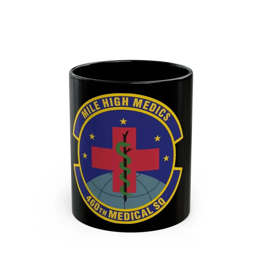 460th Medical Squadron (U.S. Air Force) Black Coffee Mug 11oz - Go Mug Yourself