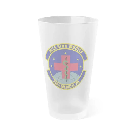 460th Medical Squadron (U.S. Air Force) Frosted Pint Glass 16oz 16oz Frosted - Go Mug Yourself