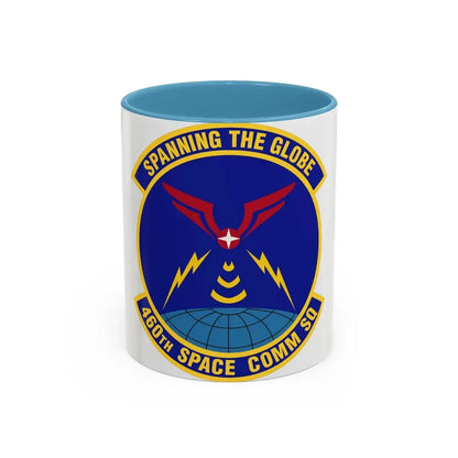 460th Space Communications Squadron (U.S. Air Force) Accent Coffee Mug 11oz Light Blue - Go Mug Yourself