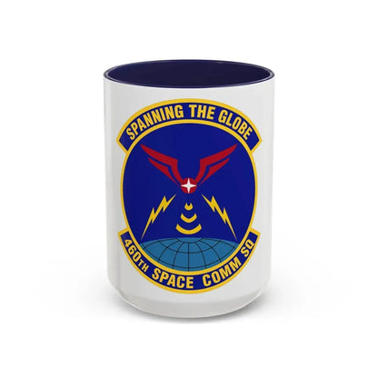 460th Space Communications Squadron (U.S. Air Force) Accent Coffee Mug 15oz Navy - Go Mug Yourself