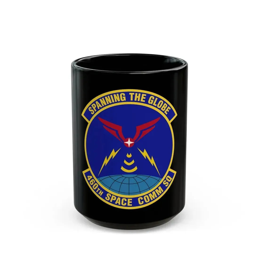 460th Space Communications Squadron (U.S. Air Force) Black Coffee Mug 15oz - Go Mug Yourself