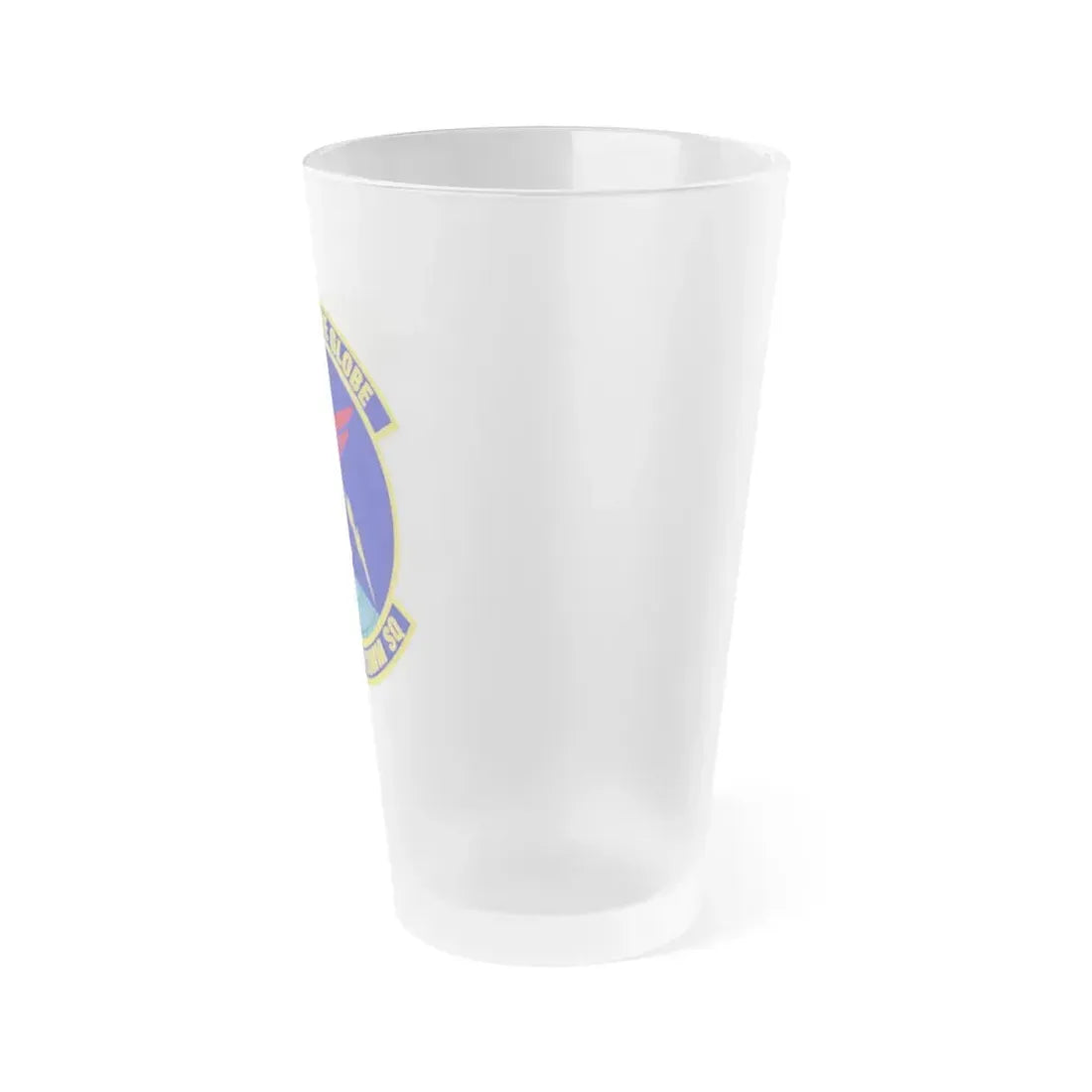 460th Space Communications Squadron (U.S. Air Force) Frosted Pint Glass 16oz - Go Mug Yourself