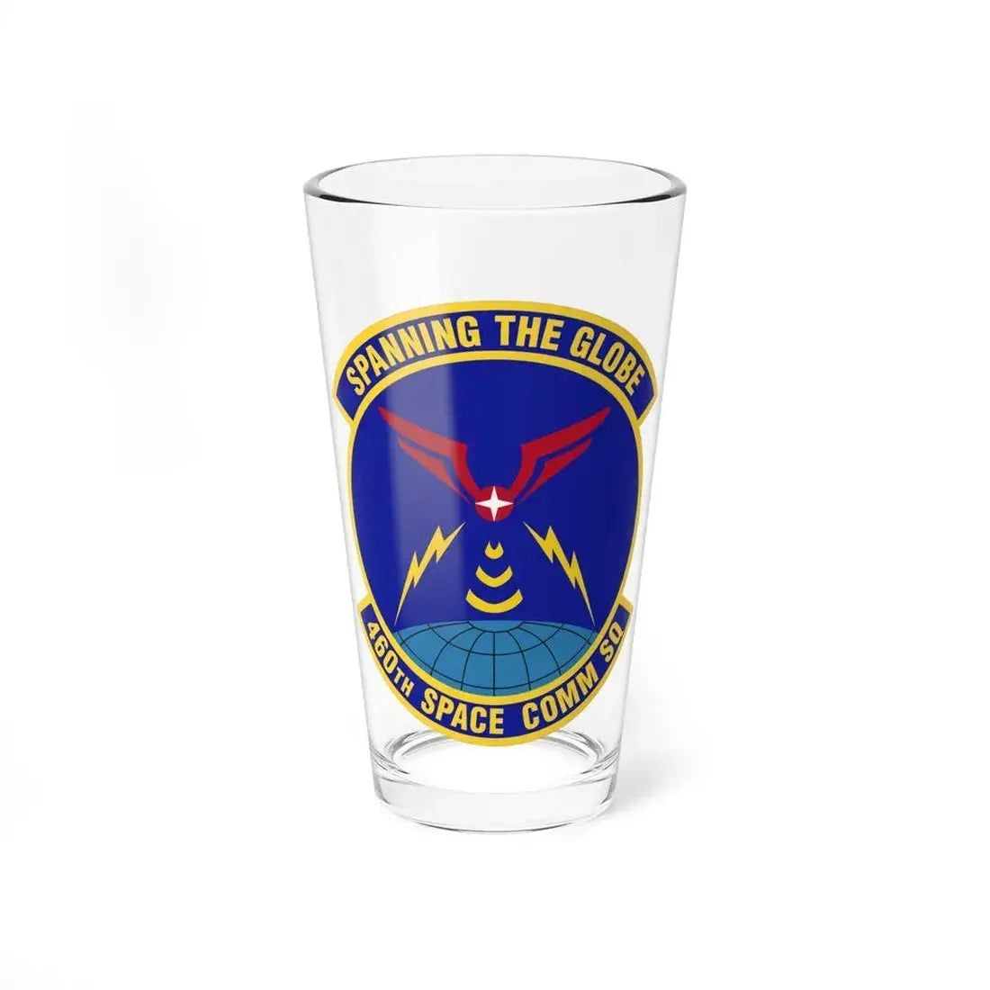 460th Space Communications Squadron (U.S. Air Force) Pint Glass 16oz 16oz - Go Mug Yourself
