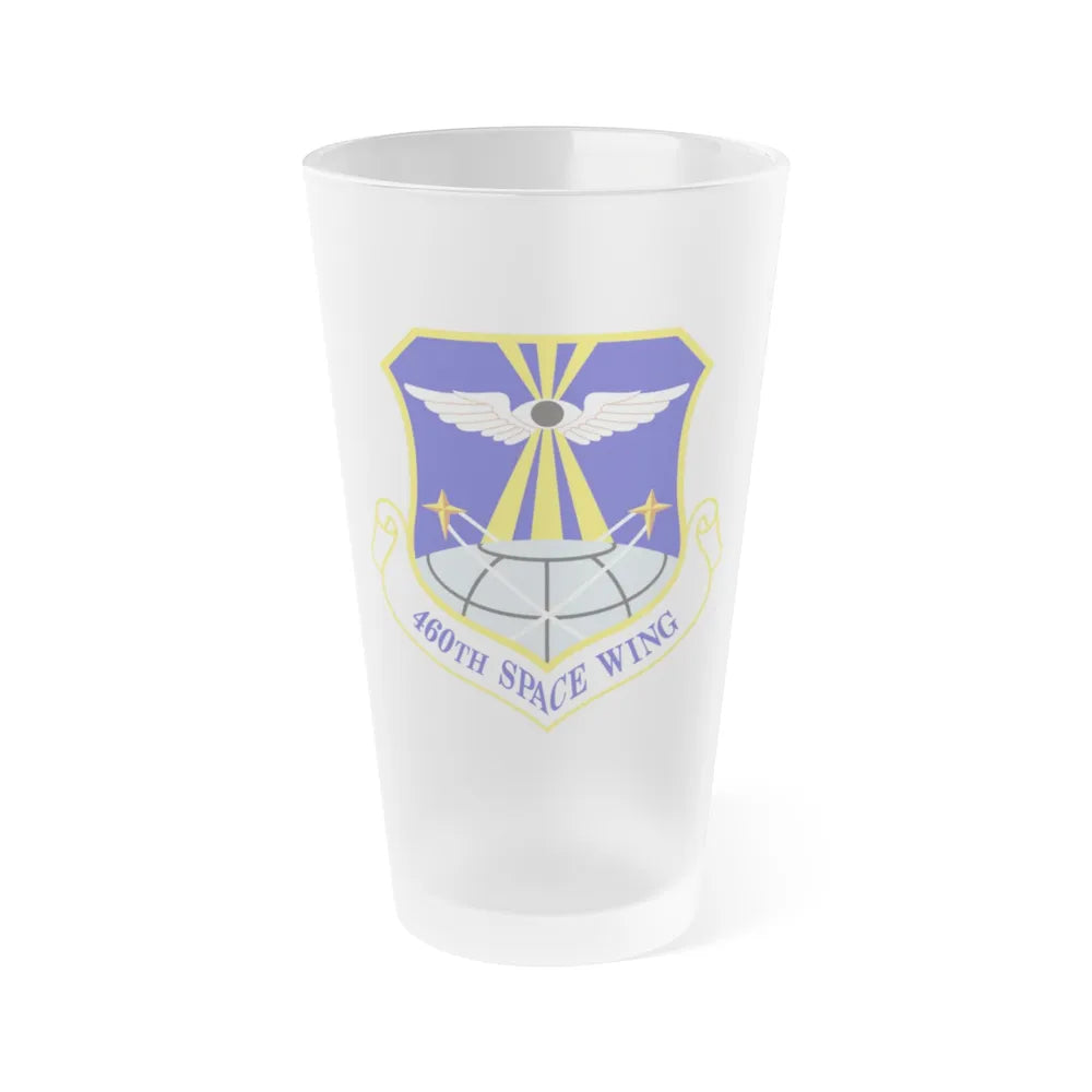 460th Space Wing (U.S. Air Force) Frosted Pint Glass 16oz-16oz-Frosted-Go Mug Yourself