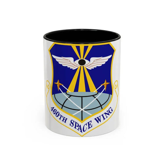 460th Space Wing (U.S. Air Force) Accent Coffee Mug 11oz Black - Go Mug Yourself
